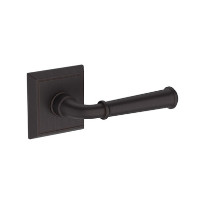 Baldwin Reserve Dunsmoor Lever, Chamfered Square Rose, Venetian Bronze
