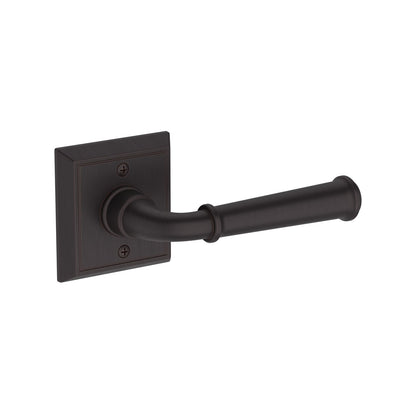 Baldwin Reserve Dunsmoor Lever, Chamfered Square Rose, Venetian Bronze