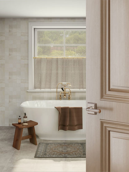 Baldwin Reserve Dunsmoor Lever, Chamfered Square Rose, Satin Nickel