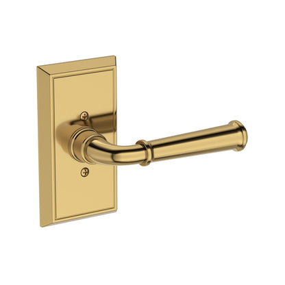 Baldwin Reserve Dunsmoor Lever, Contemporary 5" Rose, Lifetime (PVD) Polished Brass