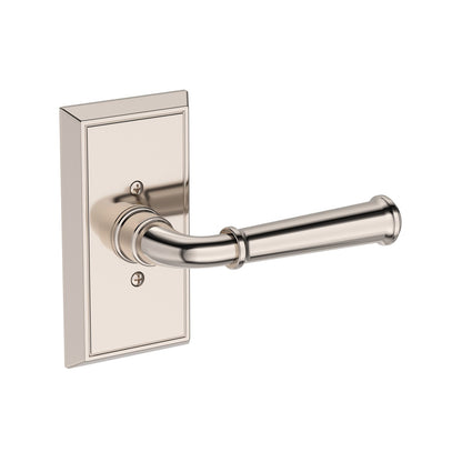 Baldwin Reserve Dunsmoor Lever, Contemporary 5" Rose, Lifetime (PVD) Polished Nickel