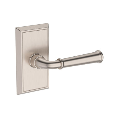 Baldwin Reserve Dunsmoor Lever, Contemporary 5" Rose, Satin Nickel
