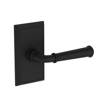 Baldwin Reserve Dunsmoor Lever, Contemporary 5" Rose, Satin Black