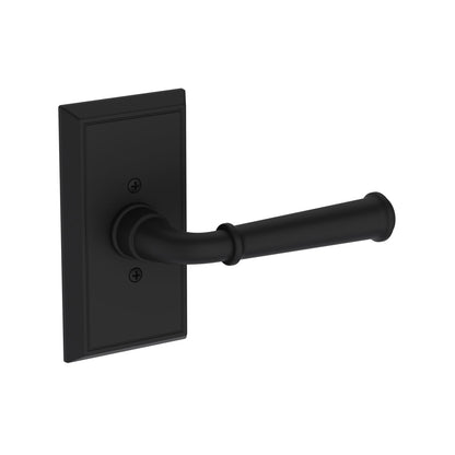 Baldwin Reserve Dunsmoor Lever, Contemporary 5" Rose, Satin Black