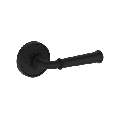 Baldwin Reserve Dunsmoor Lever, Recessed Round Rose, Satin Black