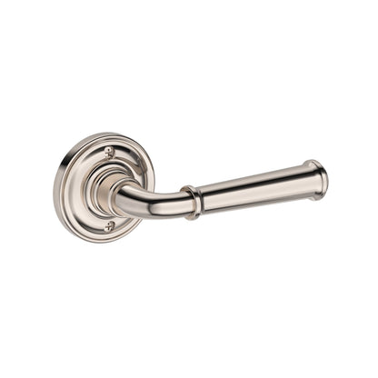 Baldwin Reserve Dunsmoor Lever, Traditional Round Rose, Lifetime (PVD) Polished Nickel