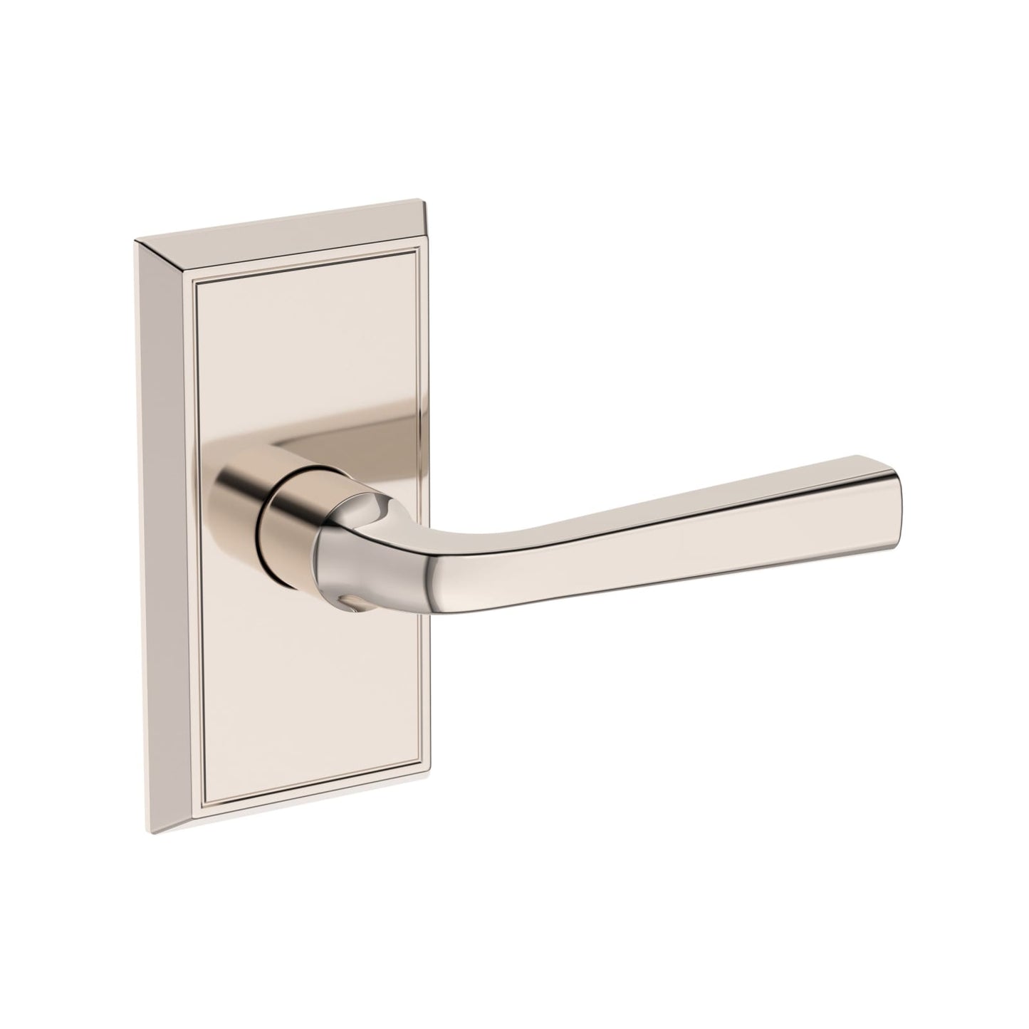 Baldwin Reserve Kingvale Lever, Contemporary 5" Rose, Lifetime (PVD) Polished Nickel