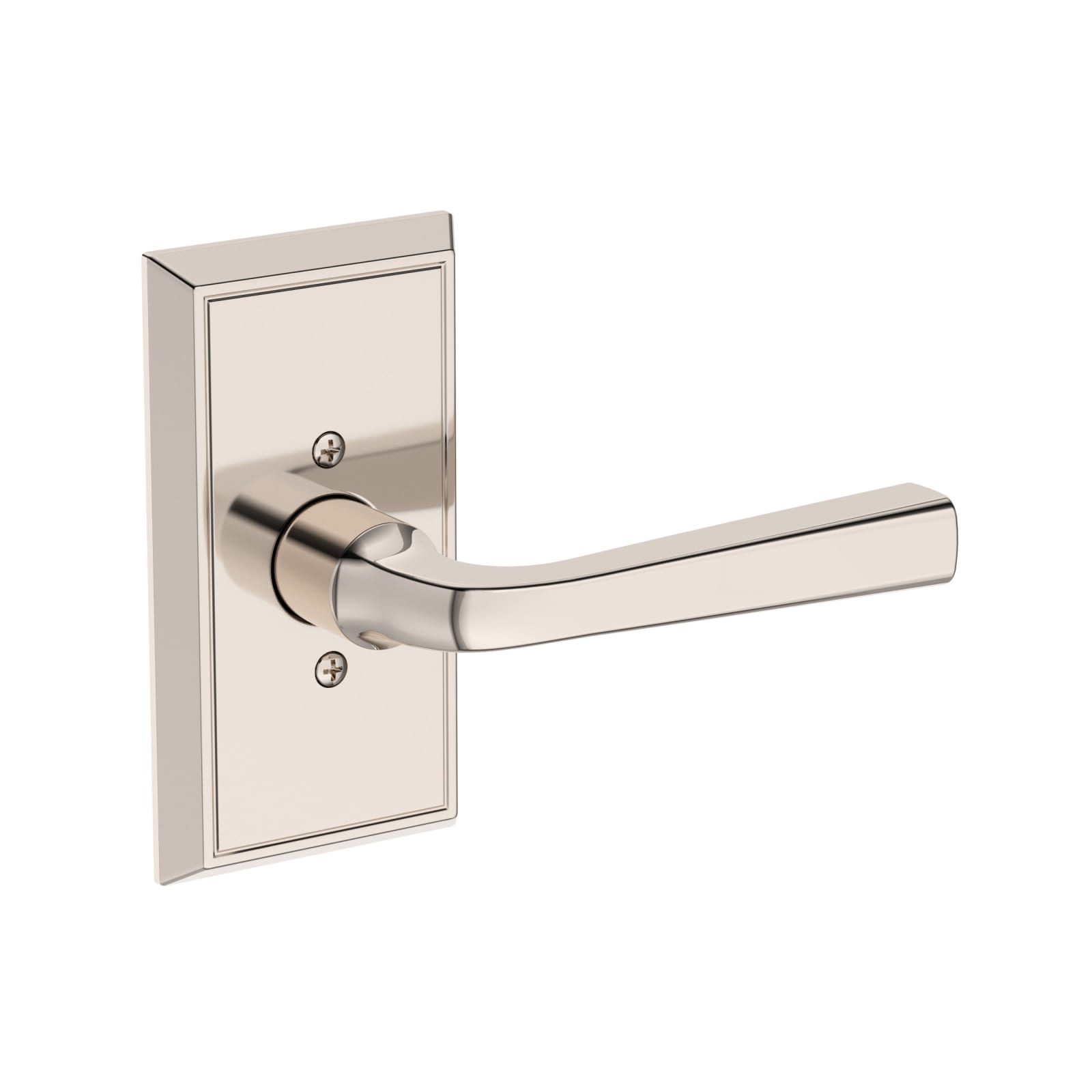Baldwin Reserve Kingvale Lever, Contemporary 5" Rose, Lifetime (PVD) Polished Nickel