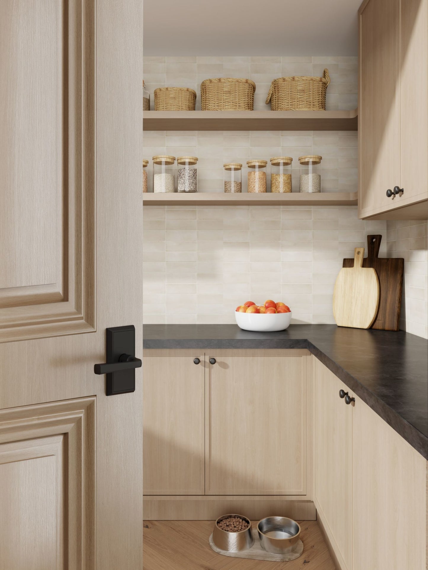 Baldwin Reserve Kingvale Lever, Contemporary 5" Rose, Satin Black