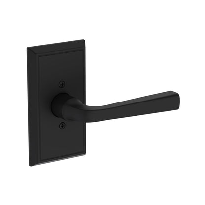 Baldwin Reserve Kingvale Lever, Contemporary 5" Rose, Satin Black