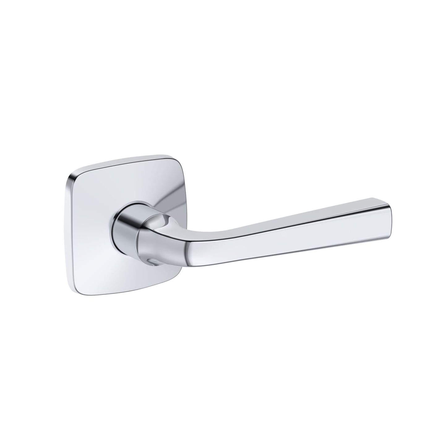 Baldwin Reserve Kingvale Lever, Soft Square Rose, Polished Chrome