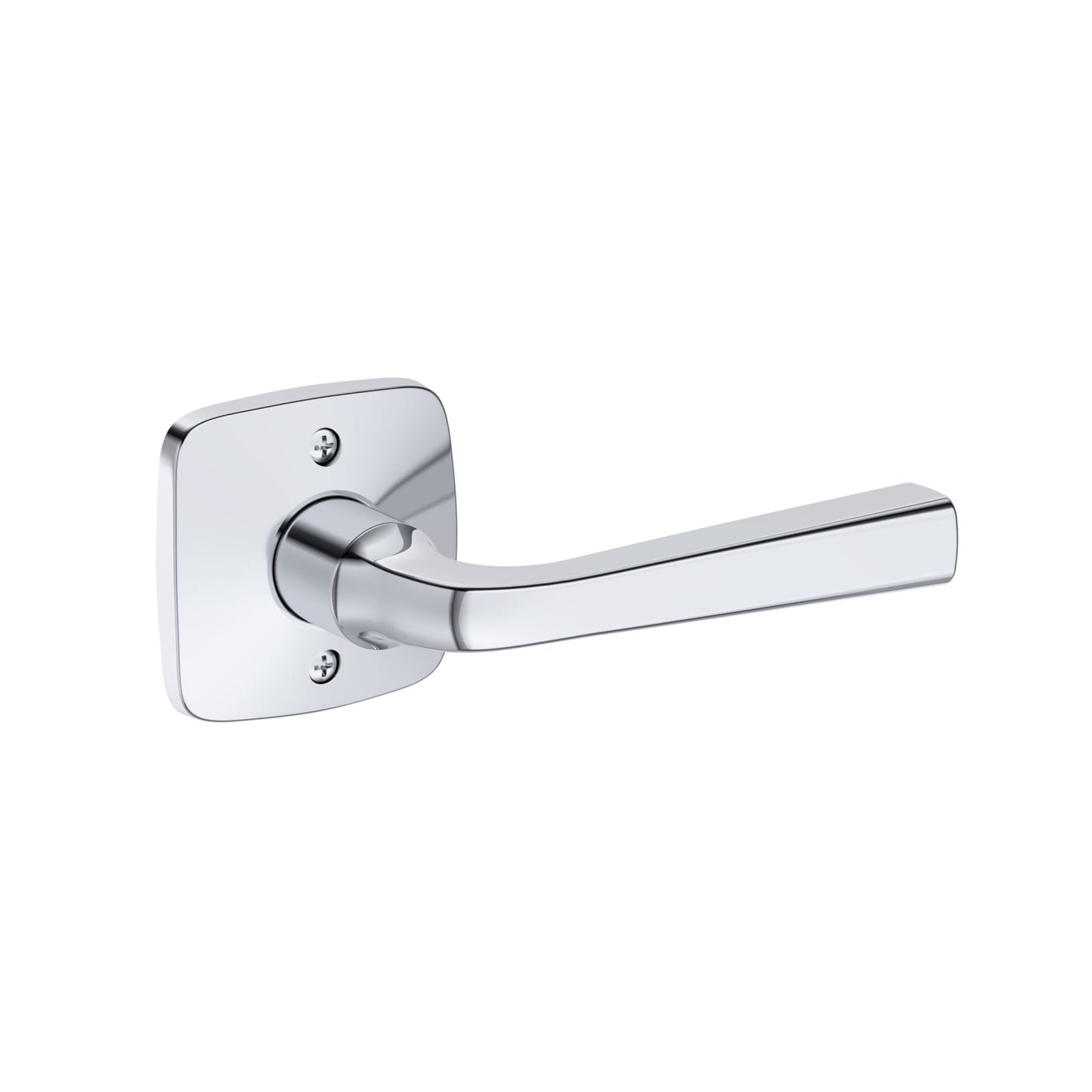 Baldwin Reserve Kingvale Lever, Soft Square Rose, Polished Chrome