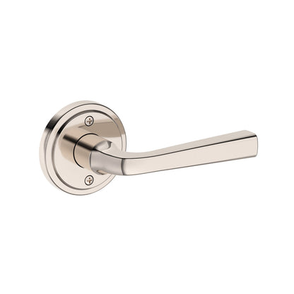 Baldwin Reserve Kingvale Lever, Stepped Round Rose, Lifetime (PVD) Polished Nickel