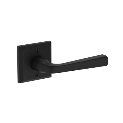 Baldwin Reserve Kingvale Lever, Traditional Square Rose, Satin Black