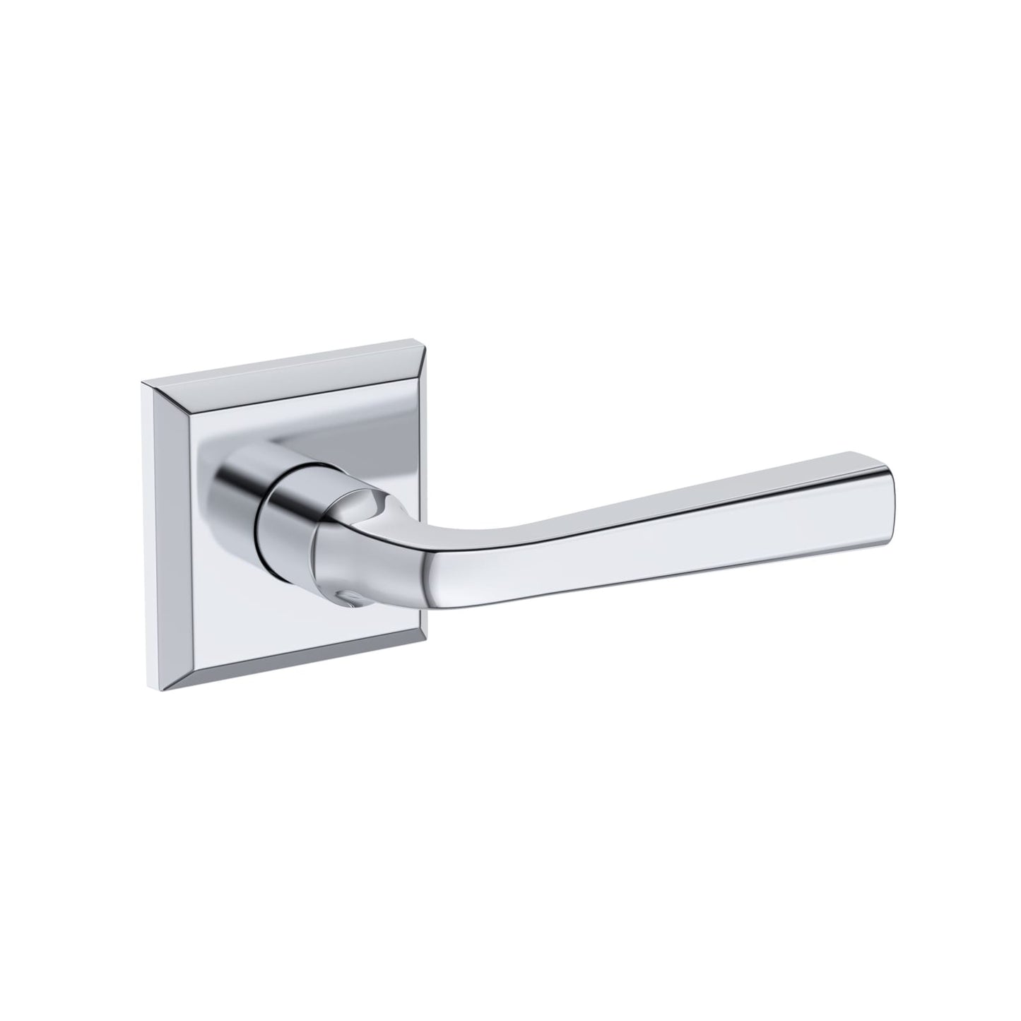 Baldwin Reserve Kingvale Lever, Traditional Square Rose, Polished Chrome