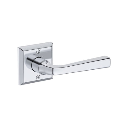 Baldwin Reserve Kingvale Lever, Traditional Square Rose, Polished Chrome