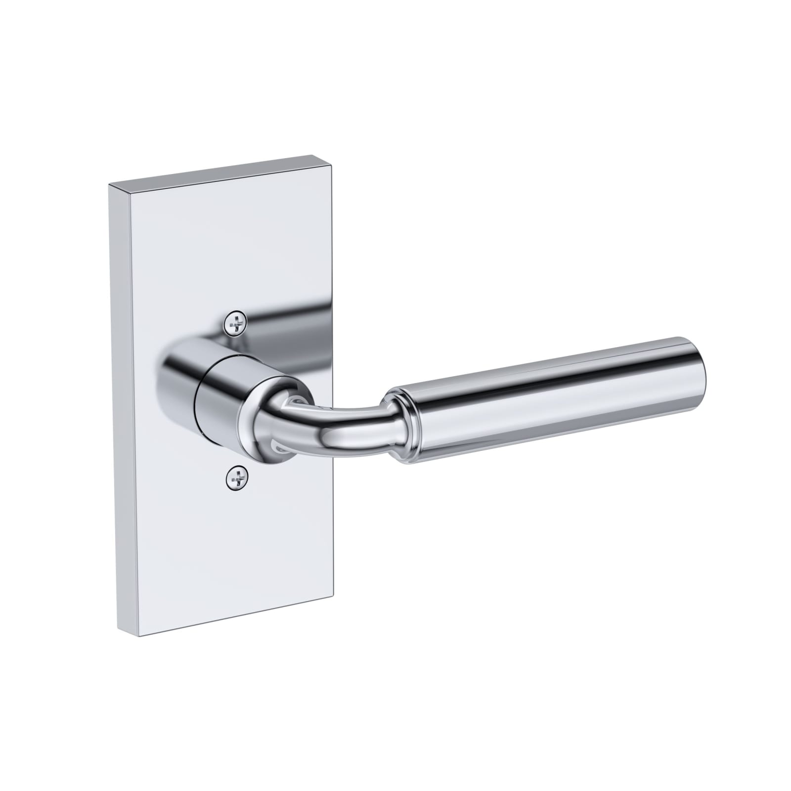Baldwin Reserve La Conner Lever, Contemporary 5" Rose, Polished Chrome