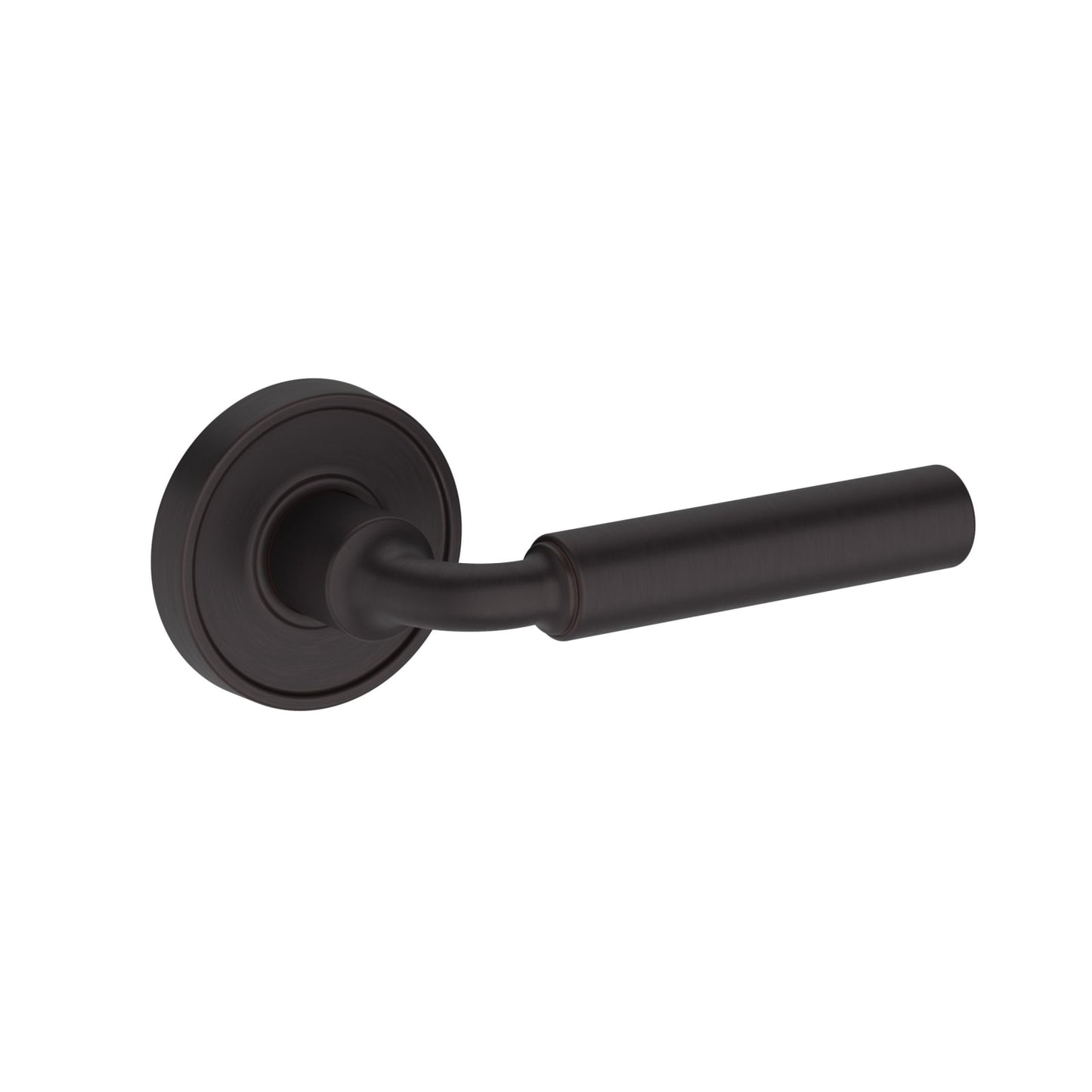 Baldwin Reserve La Conner Lever, Recessed Round Rose, Venetian Bronze