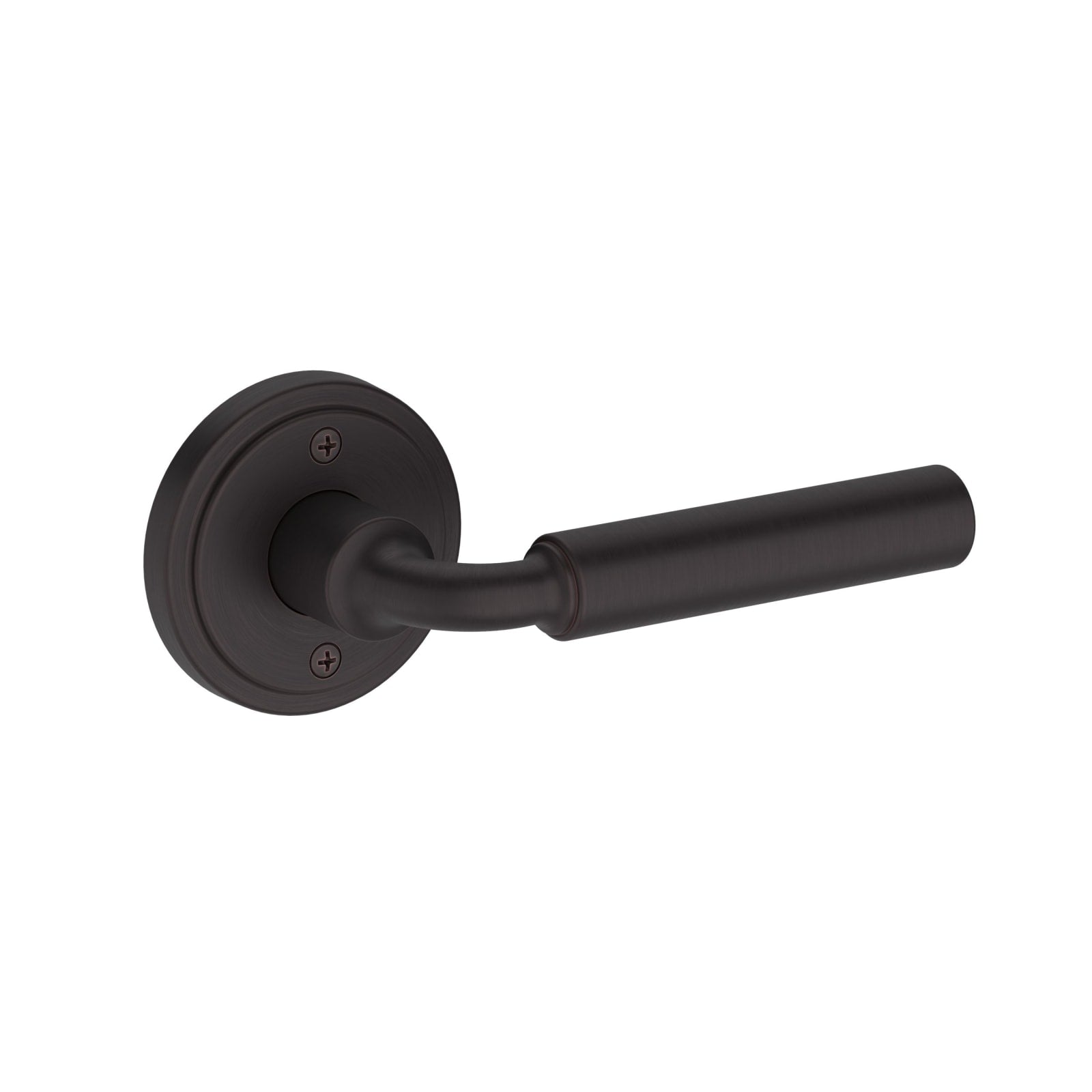 Baldwin Reserve La Conner Lever, Stepped Round Rose, Venetian Bronze