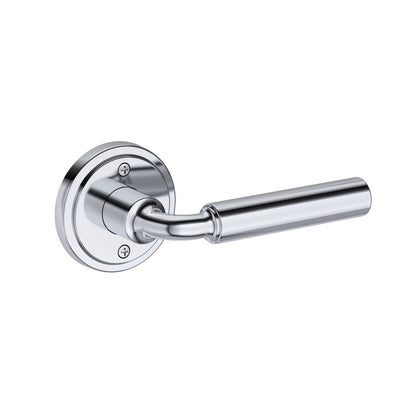 Baldwin Reserve La Conner Lever, Stepped Round Rose, Polished Chrome