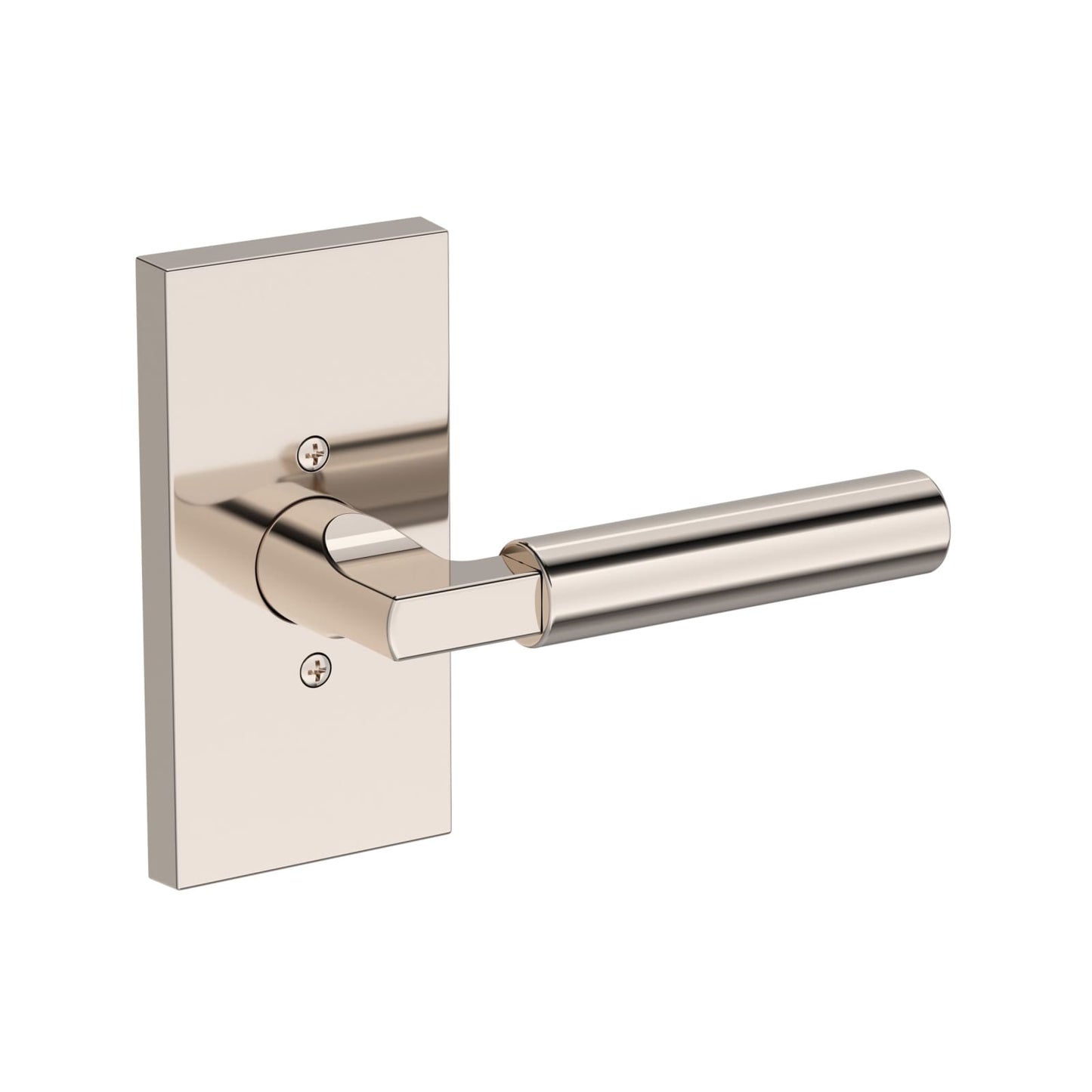 Baldwin Reserve Lake Forest Lever, Contemporary 5" Rose, Lifetime (PVD) Polished Nickel