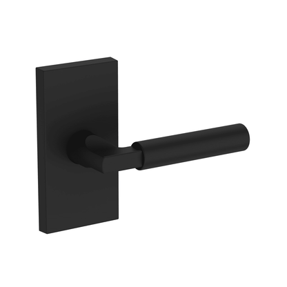 Baldwin Reserve Lake Forest Lever, Contemporary 5" Rose, Satin Black