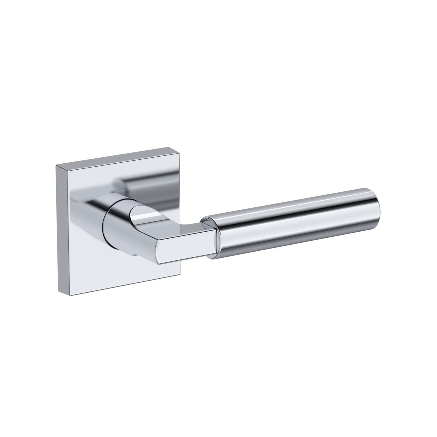 Baldwin Reserve Lake Forest Lever, Contemporary Square Rose, Polished Chrome