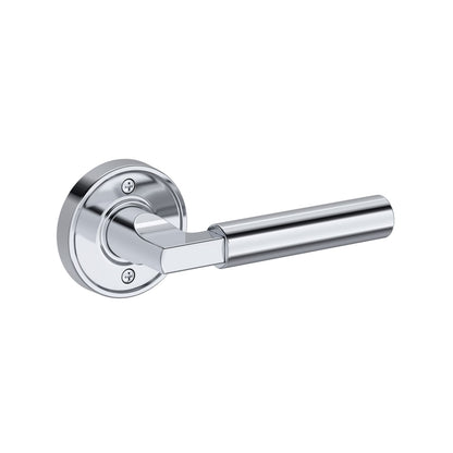 Baldwin Reserve Lake Forest Lever, Recessed Round Rose, Polished Chrome