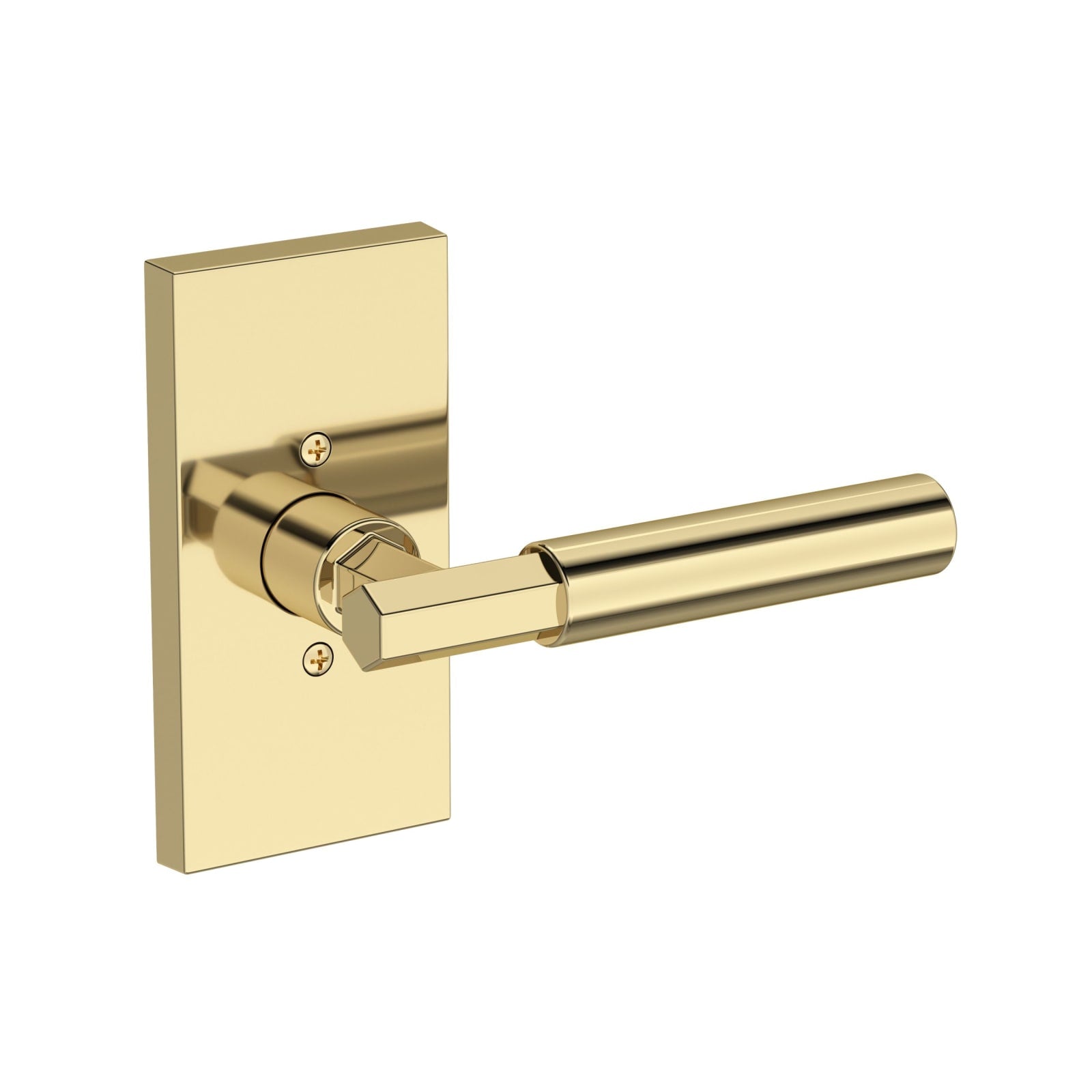 Baldwin Reserve Riddling Lever, Contemporary 5" Rose, Non-lacquered Brass