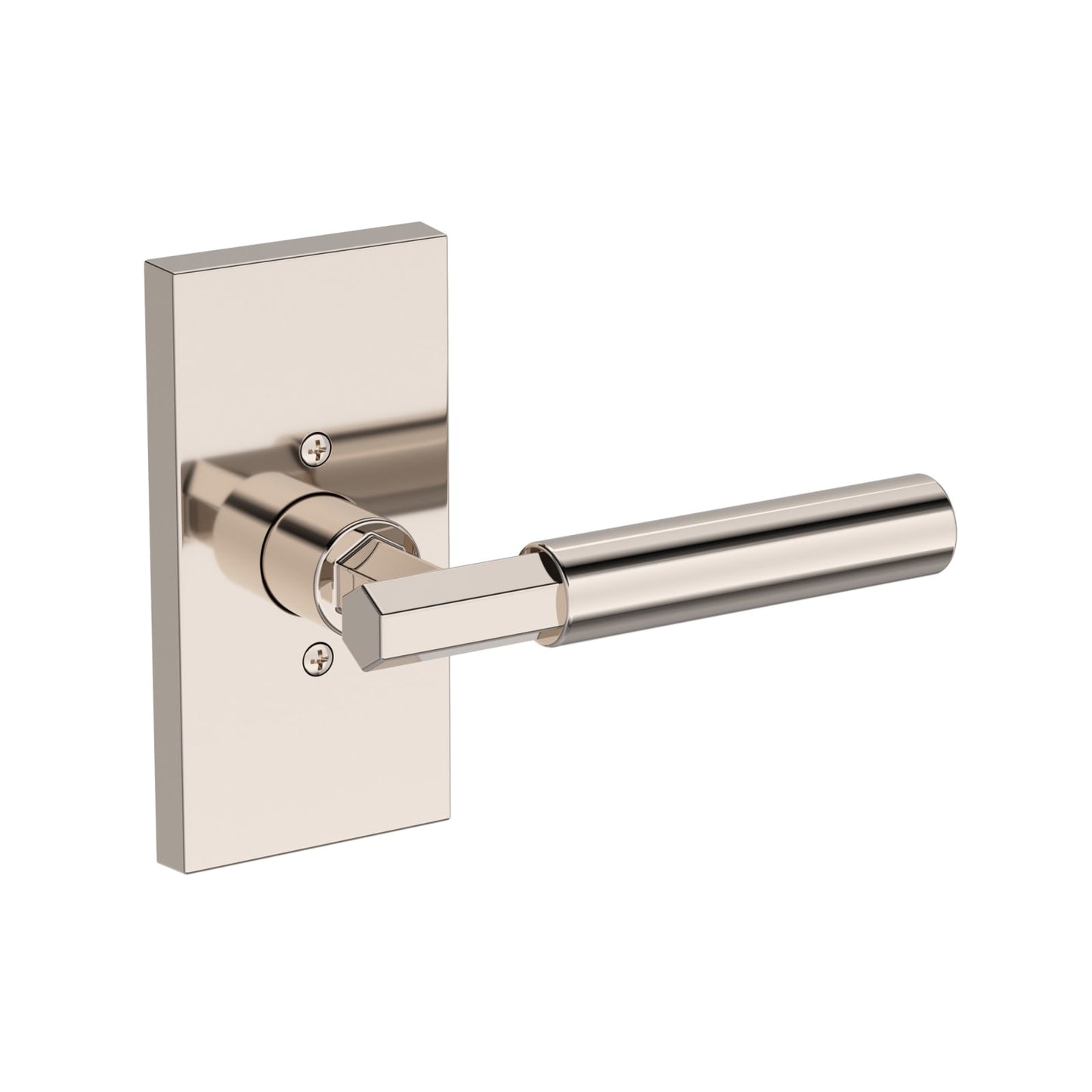 Baldwin Reserve Riddling Lever, Contemporary 5" Rose, Lifetime (PVD) Polished Nickel
