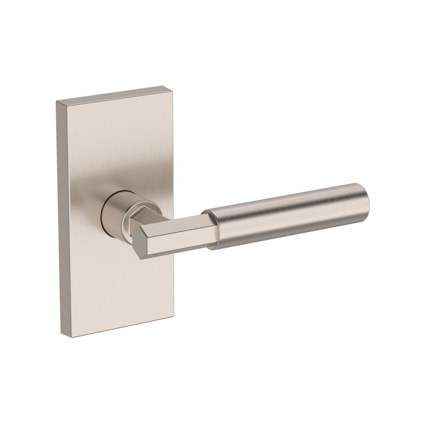 Baldwin Reserve Riddling Lever, Contemporary 5" Rose, Satin Nickel