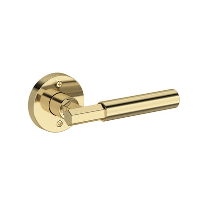 Baldwin Reserve Riddling Lever, Contemporary Round Rose, Non-lacquered Brass
