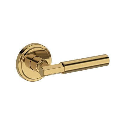 Baldwin Reserve Riddling Lever, Stepped Round Rose, Lifetime (PVD) Polished Brass