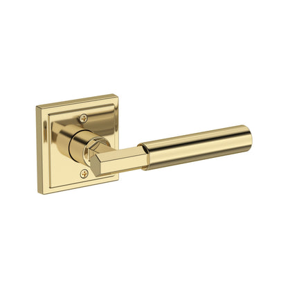 Baldwin Reserve Riddling Lever, Stepped Square Rose, Non-lacquered Brass