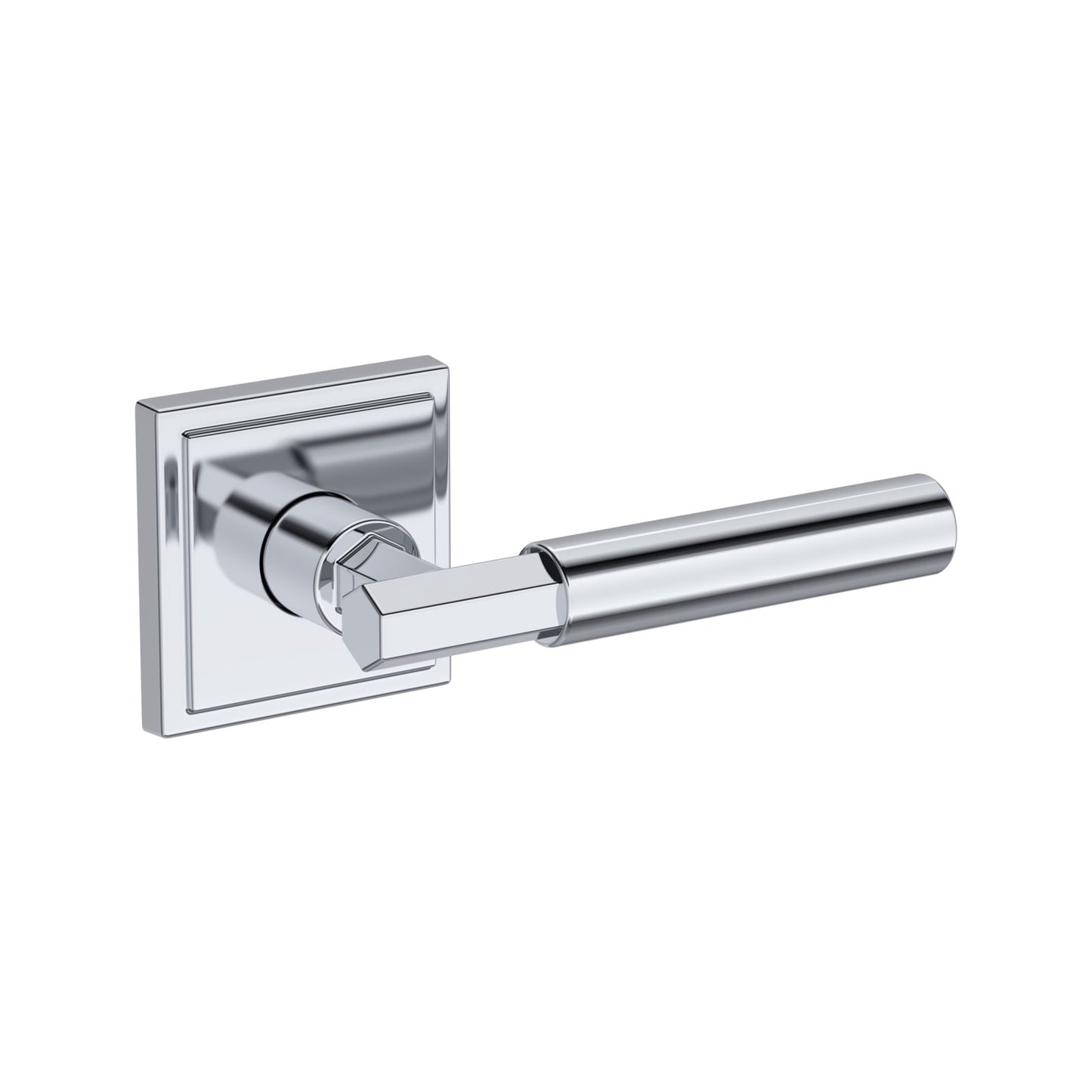 Baldwin Reserve Riddling Lever, Stepped Square Rose, Polished Chrome