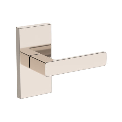 Baldwin Reserve Sharpewood Lever, Contemporary 5" Rose, Lifetime (PVD) Polished Nickel