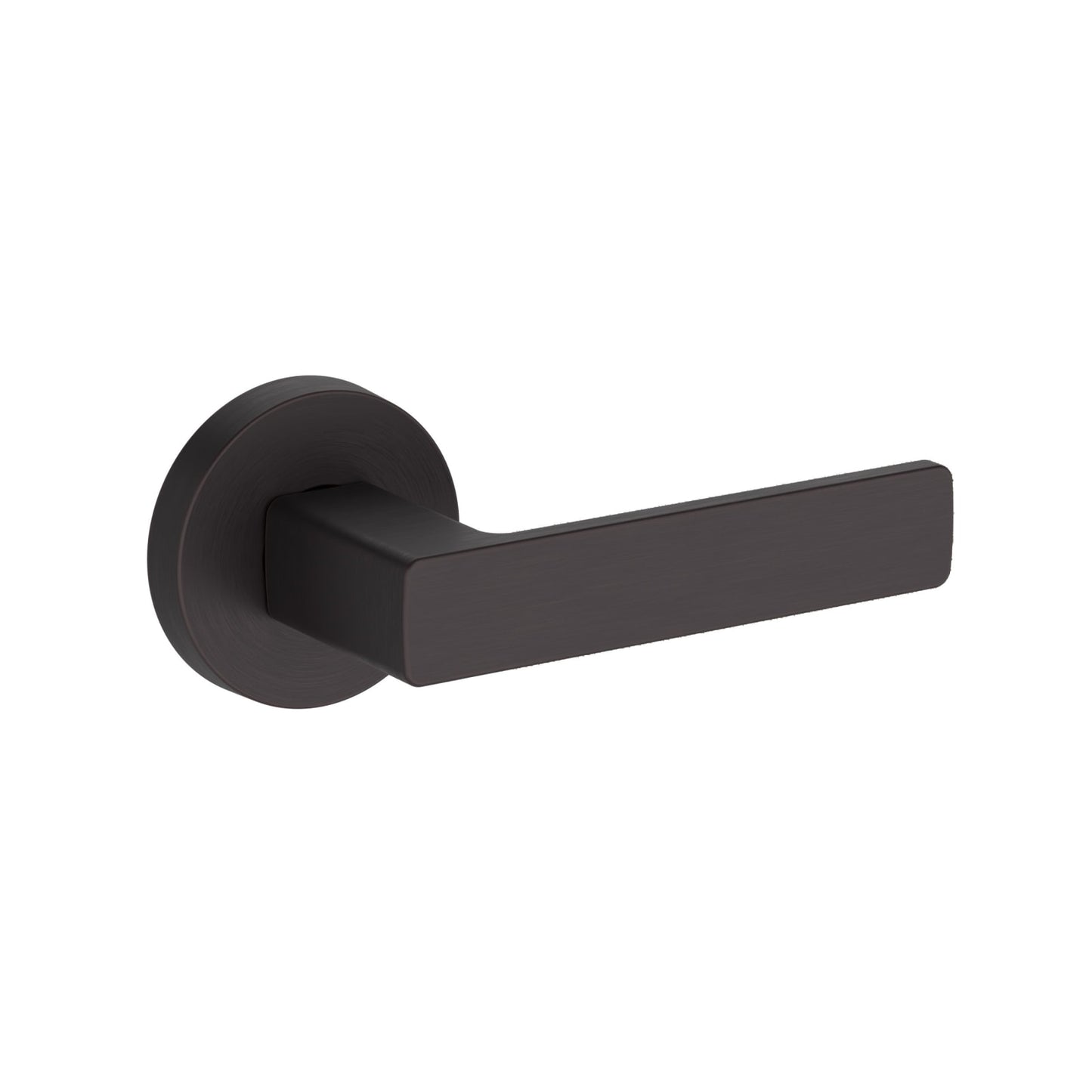 Baldwin Reserve Sharpewood Lever, Contemporary Round Rose, Venetian Bronze