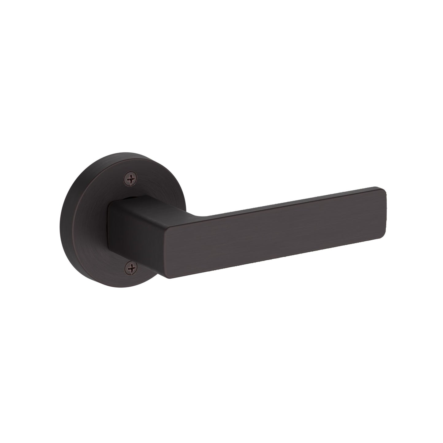 Baldwin Reserve Sharpewood Lever, Contemporary Round Rose, Venetian Bronze