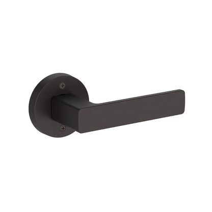 Baldwin Reserve Sharpewood Lever, Contemporary Round Rose, Venetian Bronze