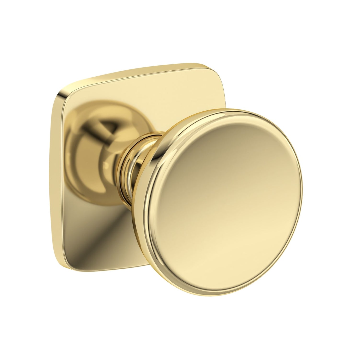 Baldwin Reserve Solvang Knob, Soft Square Rose, Non-lacquered Brass