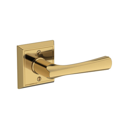 Baldwin Reserve Wyndcliff Lever, Contemporary 5" Rose, Lifetime (PVD) Polished Brass