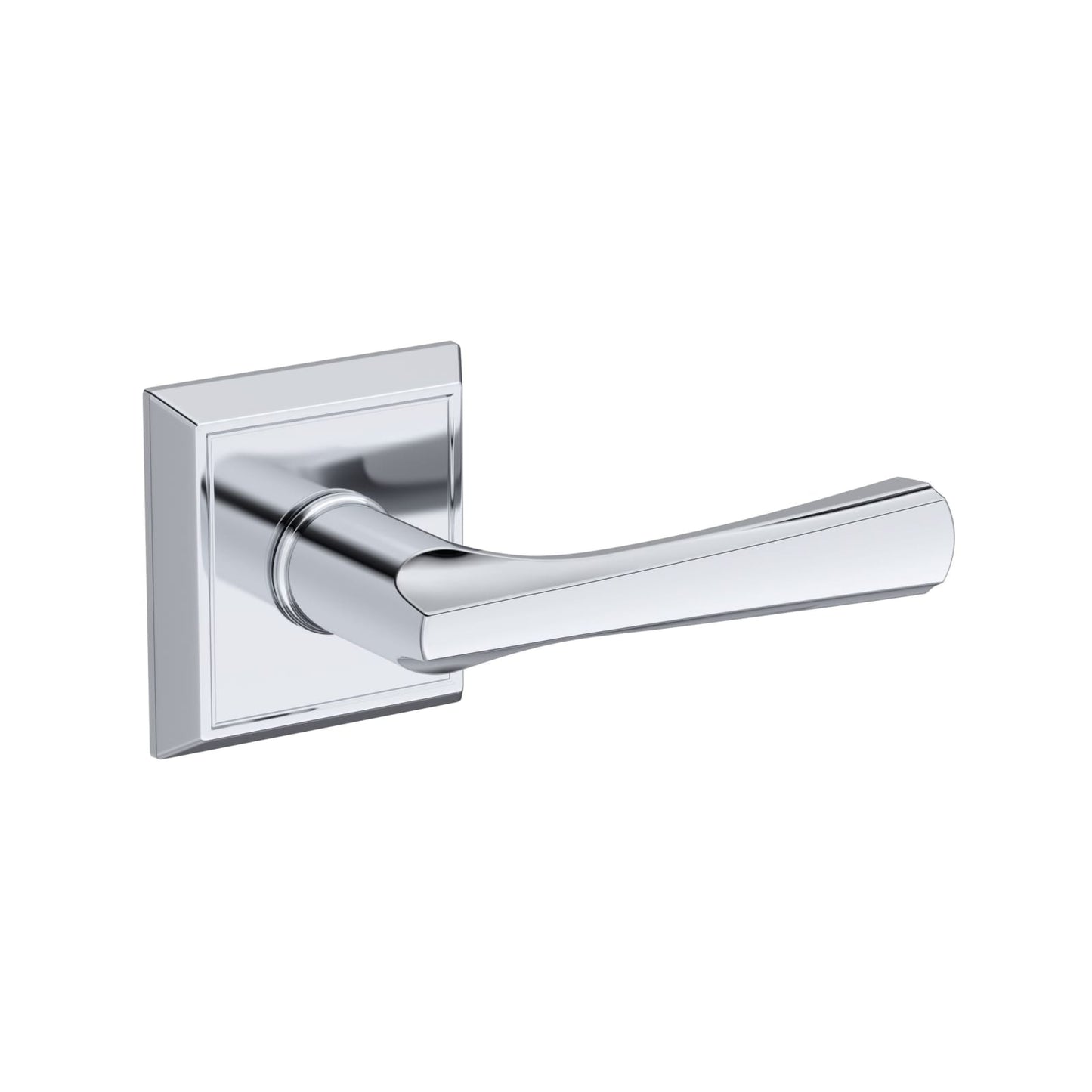 Baldwin Reserve Wyndcliff Lever, Contemporary 5" Rose, Polished Chrome