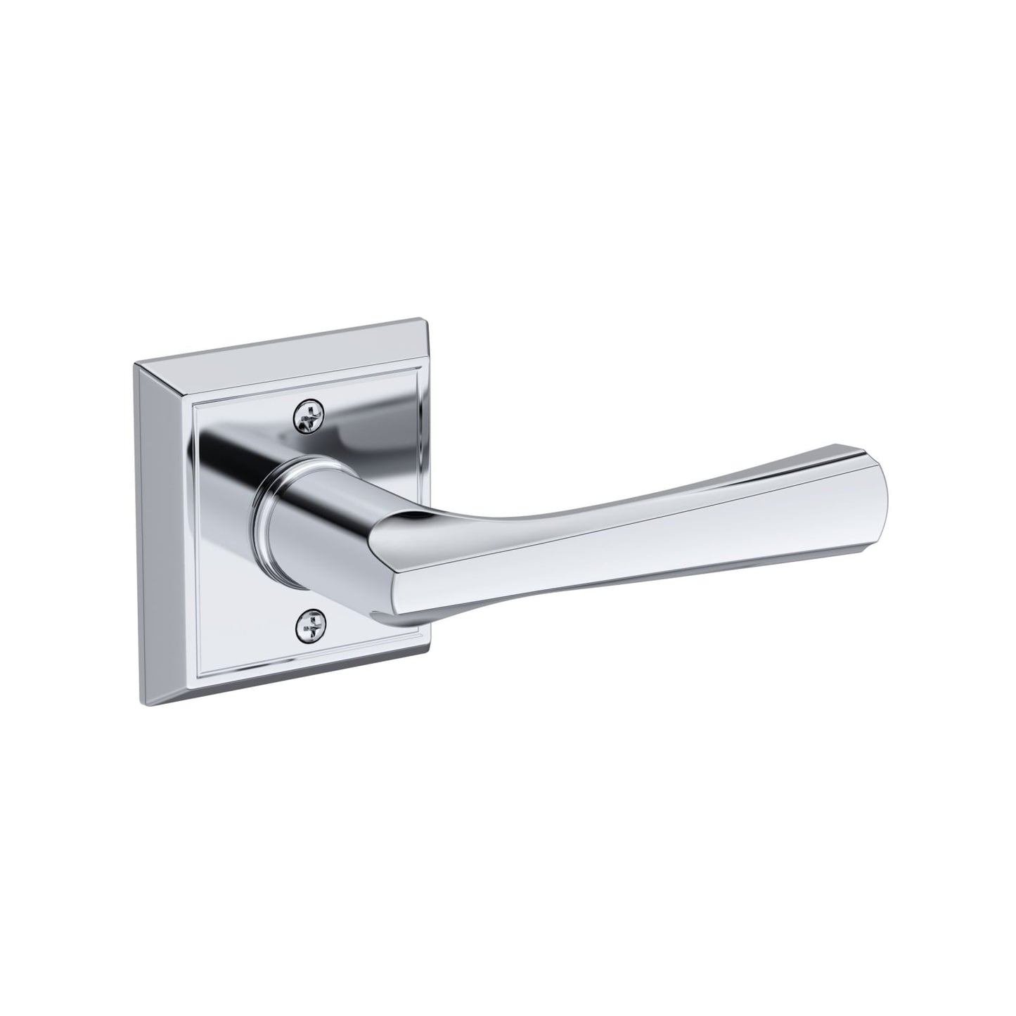 Baldwin Reserve Wyndcliff Lever, Contemporary 5" Rose, Polished Chrome