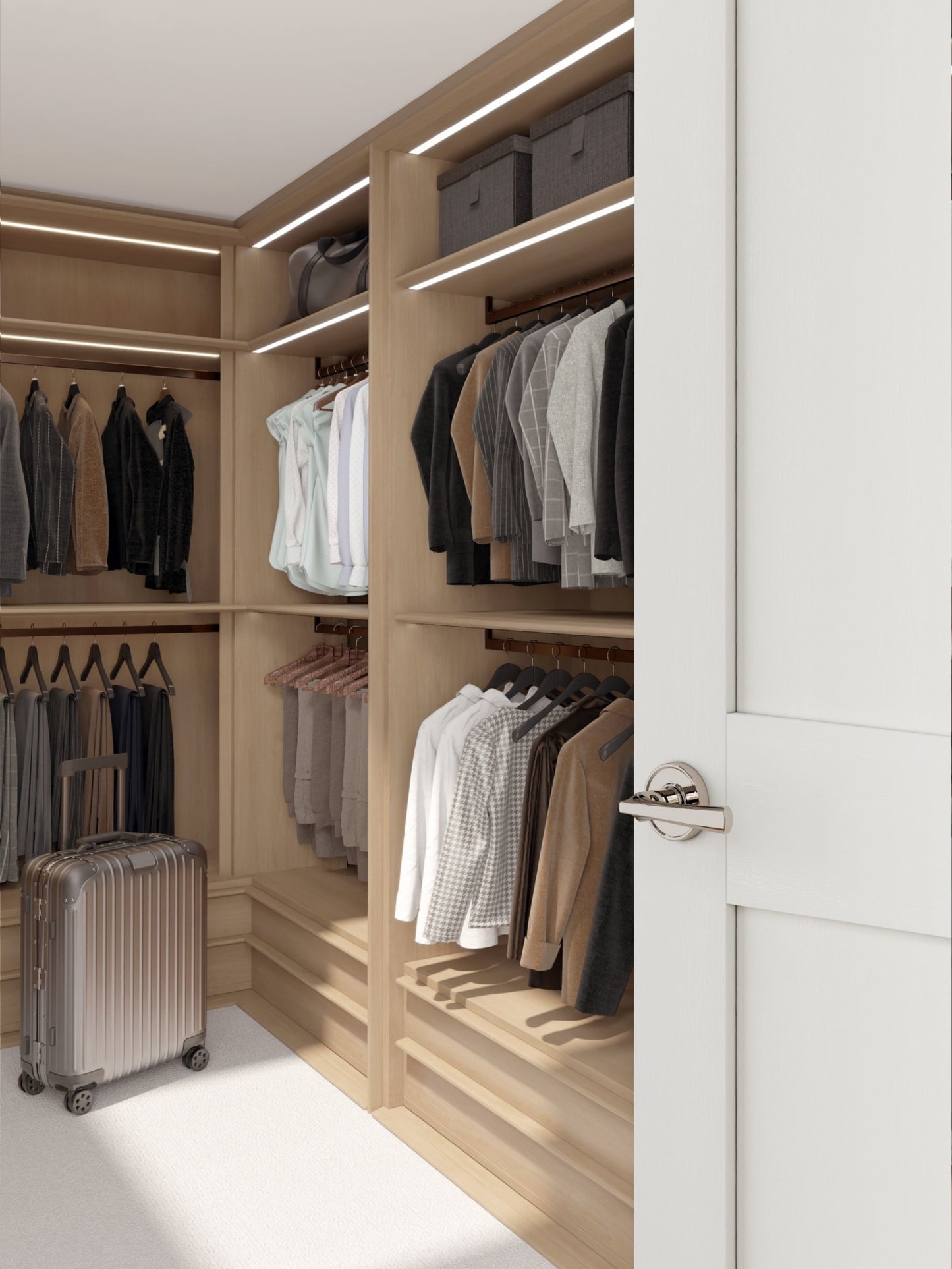 Baldwin Reserve Wyndcliff Lever, Recessed Round Rose, Lifetime (PVD) Polished Nickel