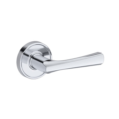 Baldwin Reserve Wyndcliff Lever, Recessed Round Rose, Polished Chrome