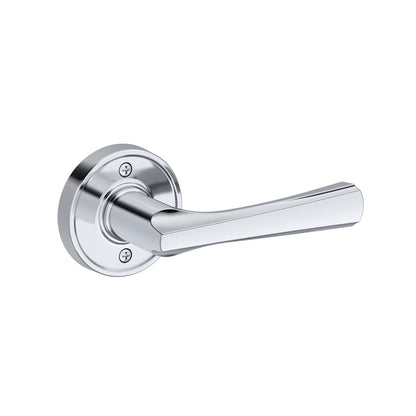 Baldwin Reserve Wyndcliff Lever, Recessed Round Rose, Polished Chrome