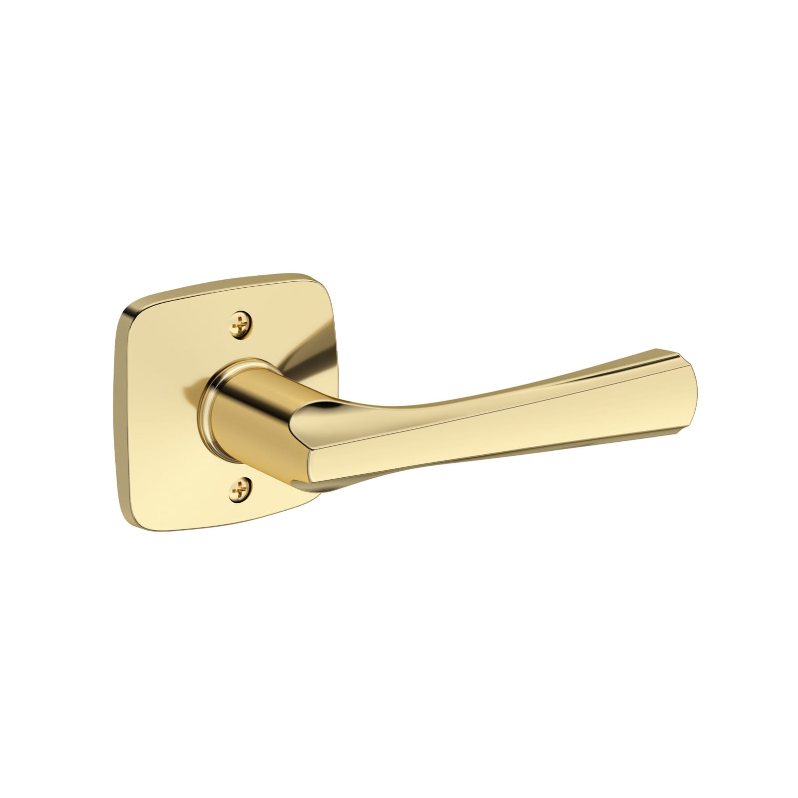 Baldwin Reserve Wyndcliff Lever, Soft Square Rose, Non-lacquered Brass