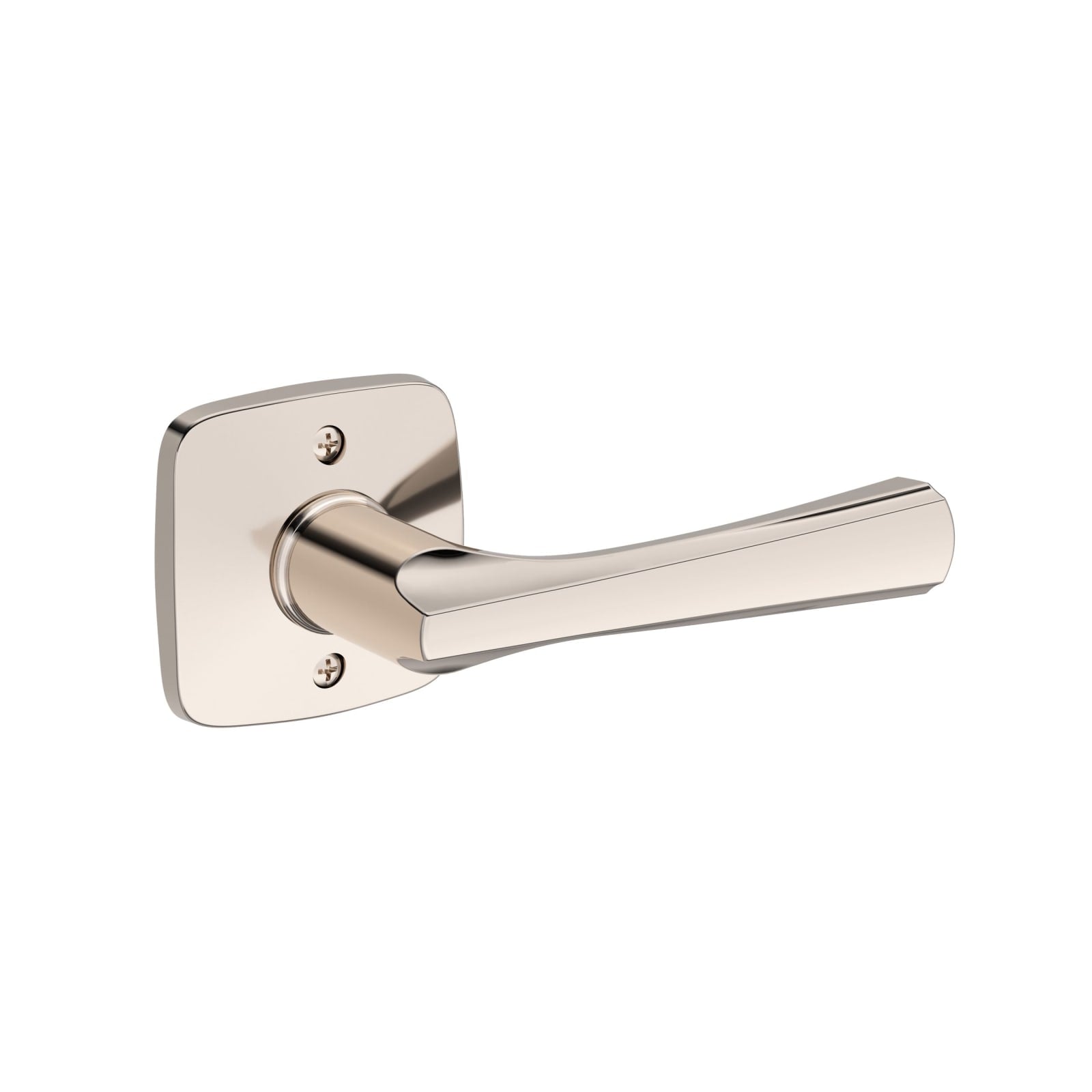 Baldwin Reserve Wyndcliff Lever, Soft Square Rose, Lifetime (PVD) Polished Nickel