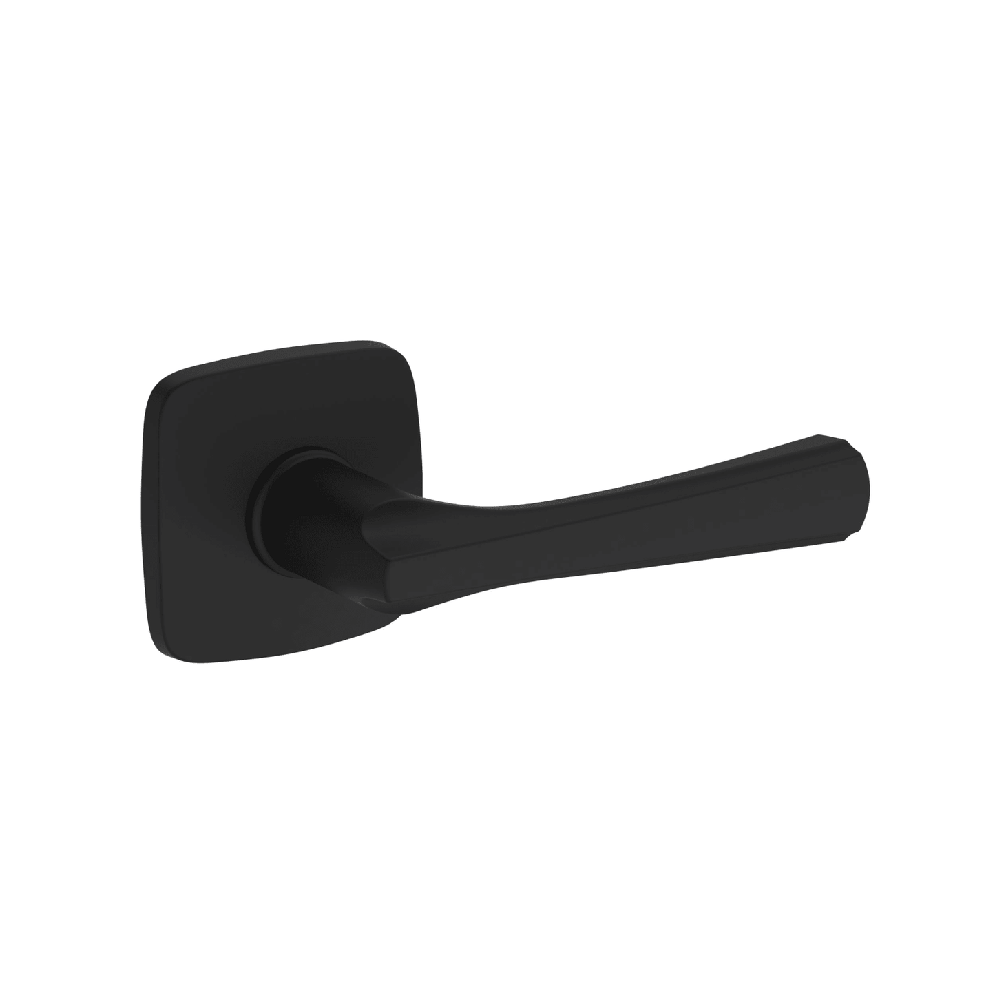 Baldwin Reserve Wyndcliff Lever, Soft Square Rose, Satin Black