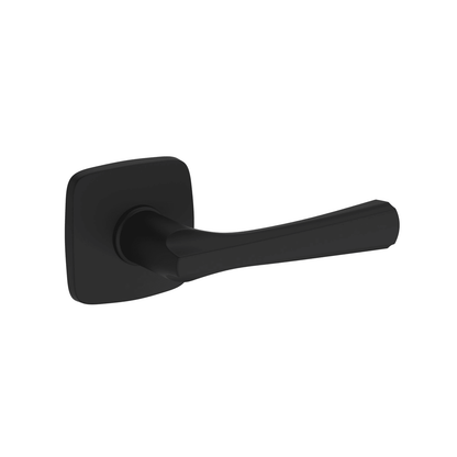 Baldwin Reserve Wyndcliff Lever, Soft Square Rose, Satin Black